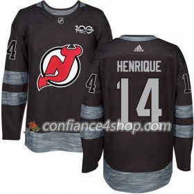 Adidas Maillot de Hockey New Jersey Devils Adam Henrique 14 1917-2017 100th Anniversary Noir Authentic - Homme